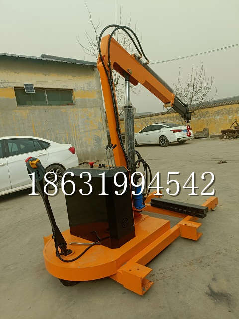 田尾乡自卸车厢随车吊 自制轮式四不像起重机 四驱平板吊 5吨 贵盛